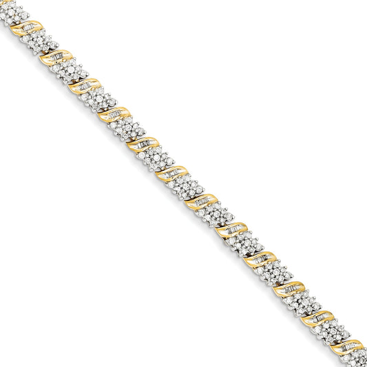 14K Yellow Gold Diamond Bracelet