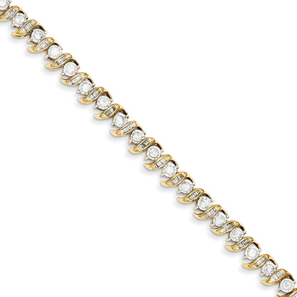 14K Yellow Gold Diamond Bracelet