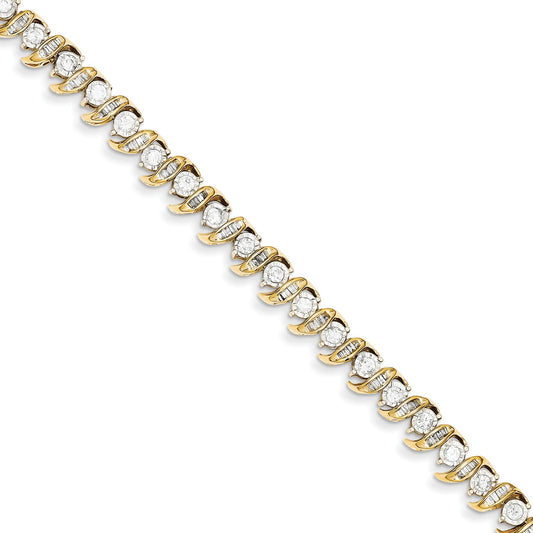 14K Yellow Gold Diamond Bracelet