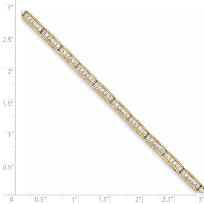 14K Yellow Gold Diamond Bracelet