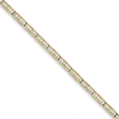 14K Yellow Gold Diamond Bracelet