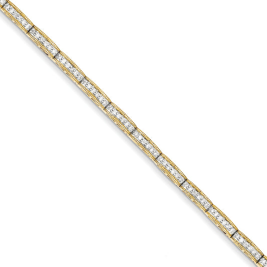 14K Yellow Gold Diamond Bracelet