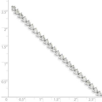 14K White Gold Diamond Bracelet