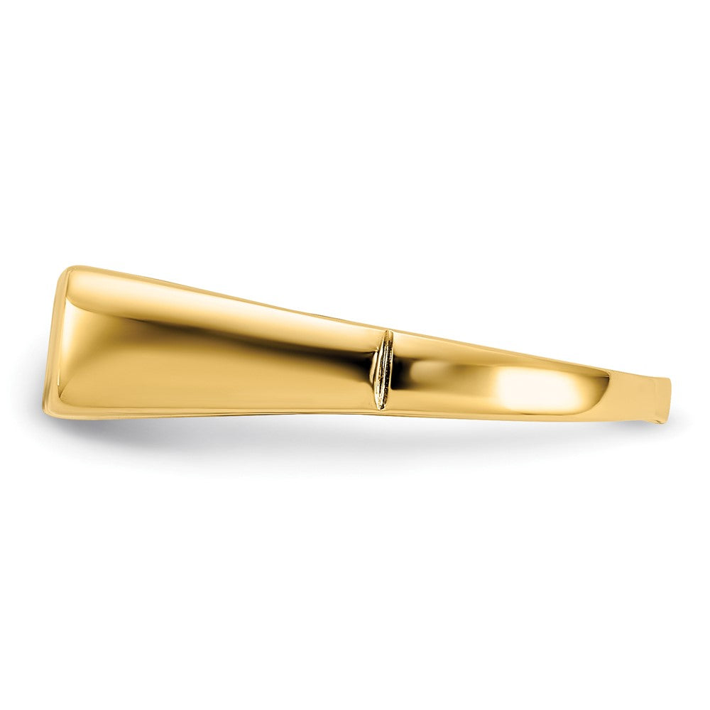 14K Yellow Gold Aaa Diamond Men'S Ring