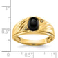 14K Yellow Gold AA Real Diamond men's ring