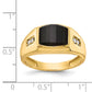 14K Yellow Gold VS Real Diamond men's ring