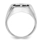 14k White Gold A Real Diamond men's ring