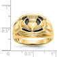 14K Yellow Gold VS Real Diamond men's ring