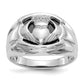 14k White Gold A Real Diamond men's ring