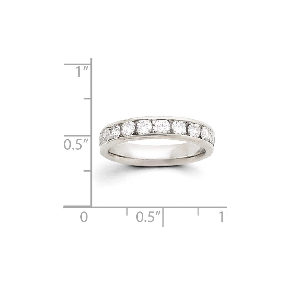 14K White Gold AAA Real Diamond Ring