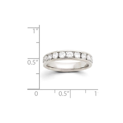 14K White Gold AAA Real Diamond Ring