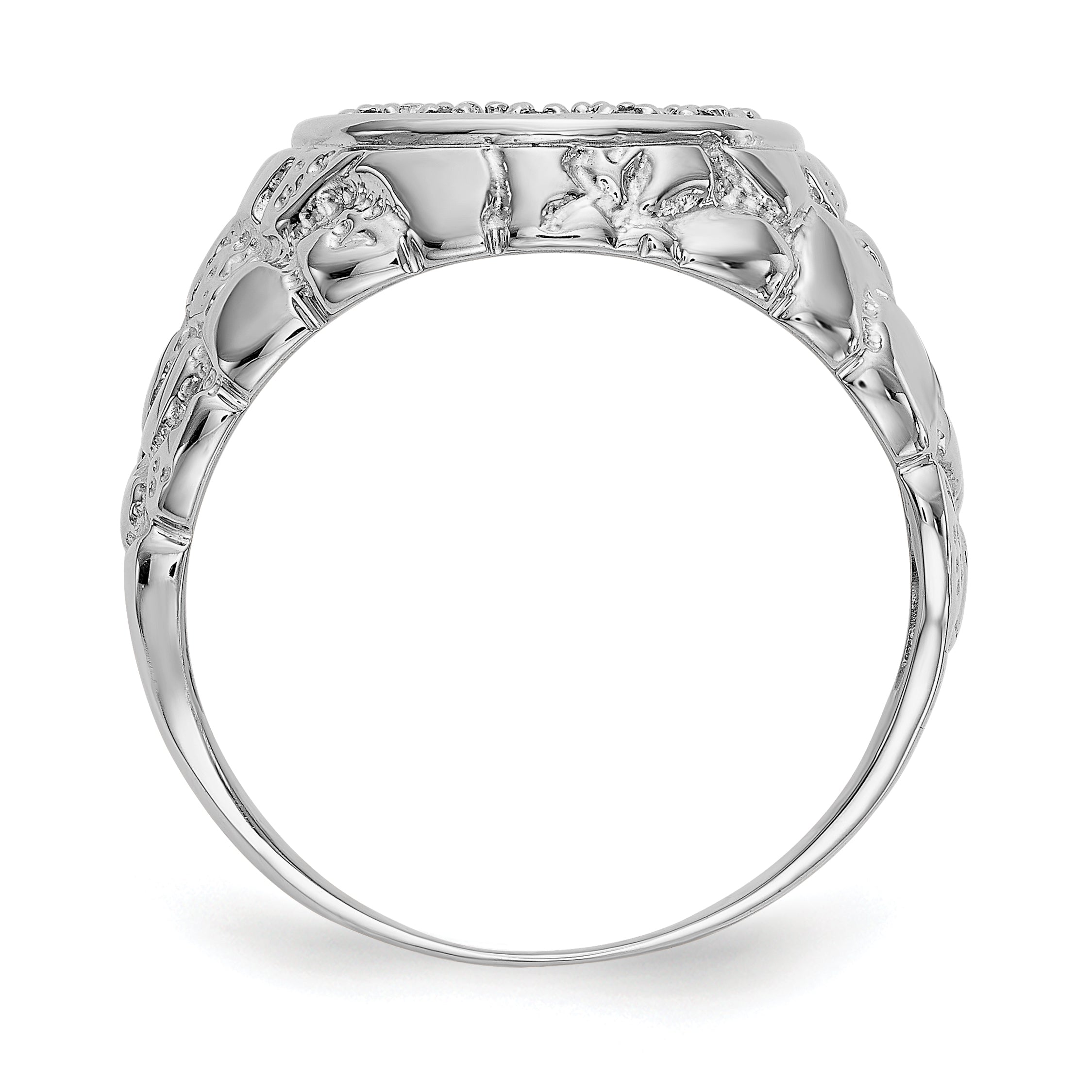 14K White Gold Aa Dia Ring