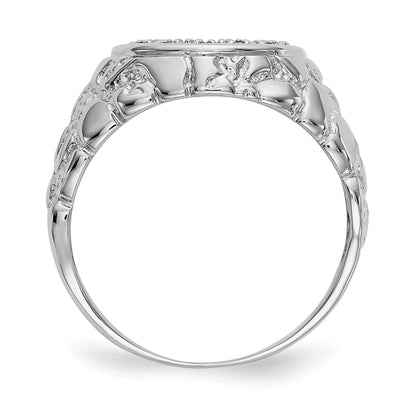 14K White Gold Aa Dia Ring