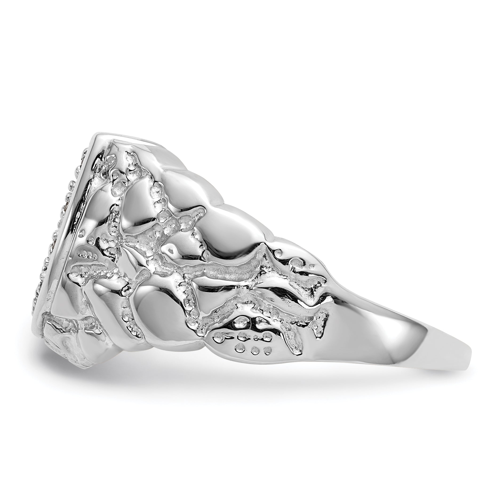14K White Gold Aa Dia Ring