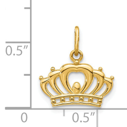14k Yellow Gold 14k Crown Charm