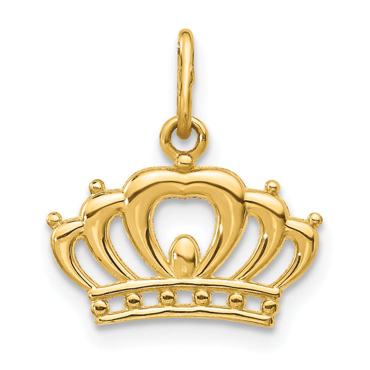 14k Yellow Gold 14k Crown Charm