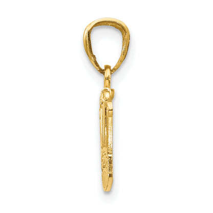 14k Yellow Gold 14k Crown Pendant