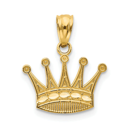 14k Yellow Gold 14k Crown Pendant