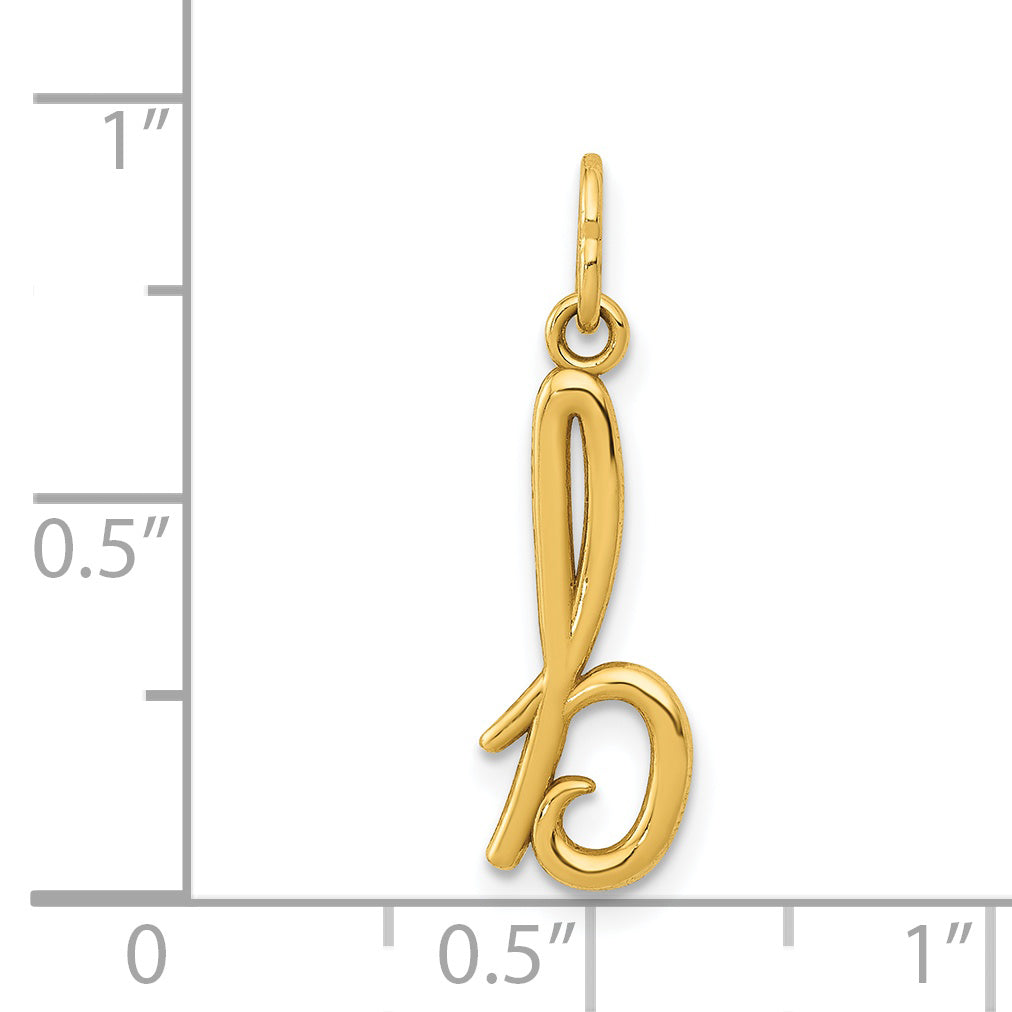14k Yellow Gold 14k Yellow Gold Letter B Initial Charm