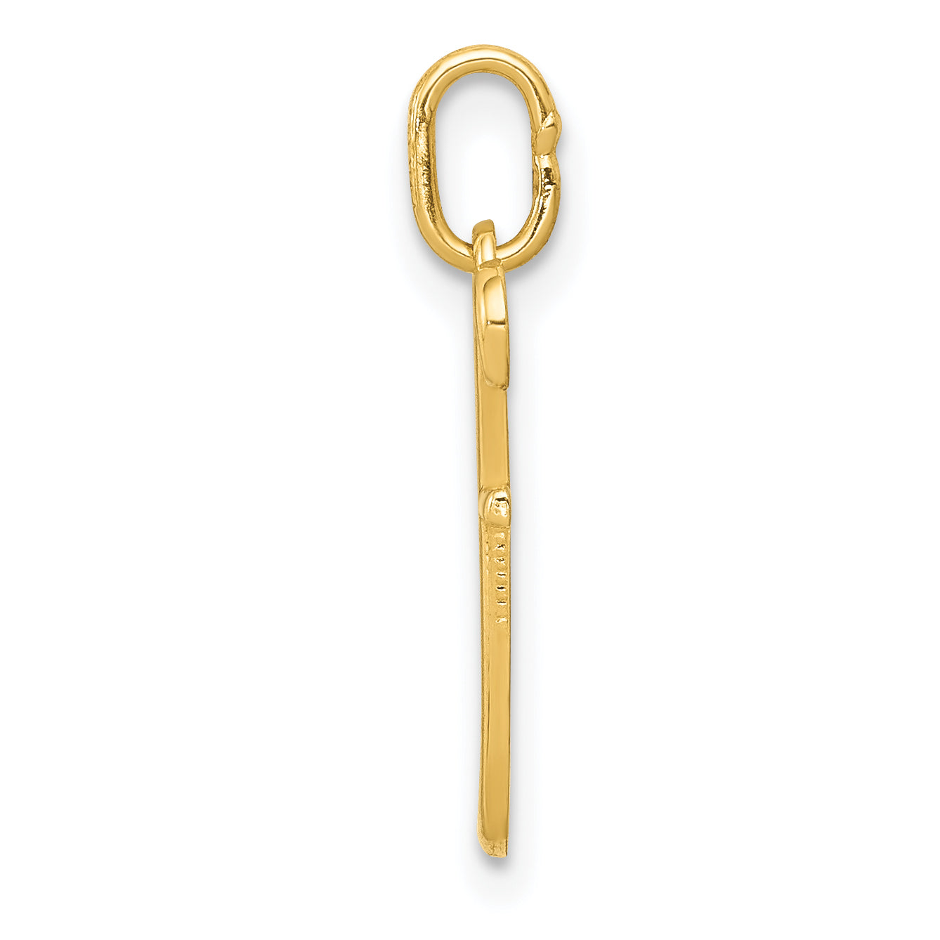 14k Yellow Gold 14k Yellow Gold Letter F Initial Charm