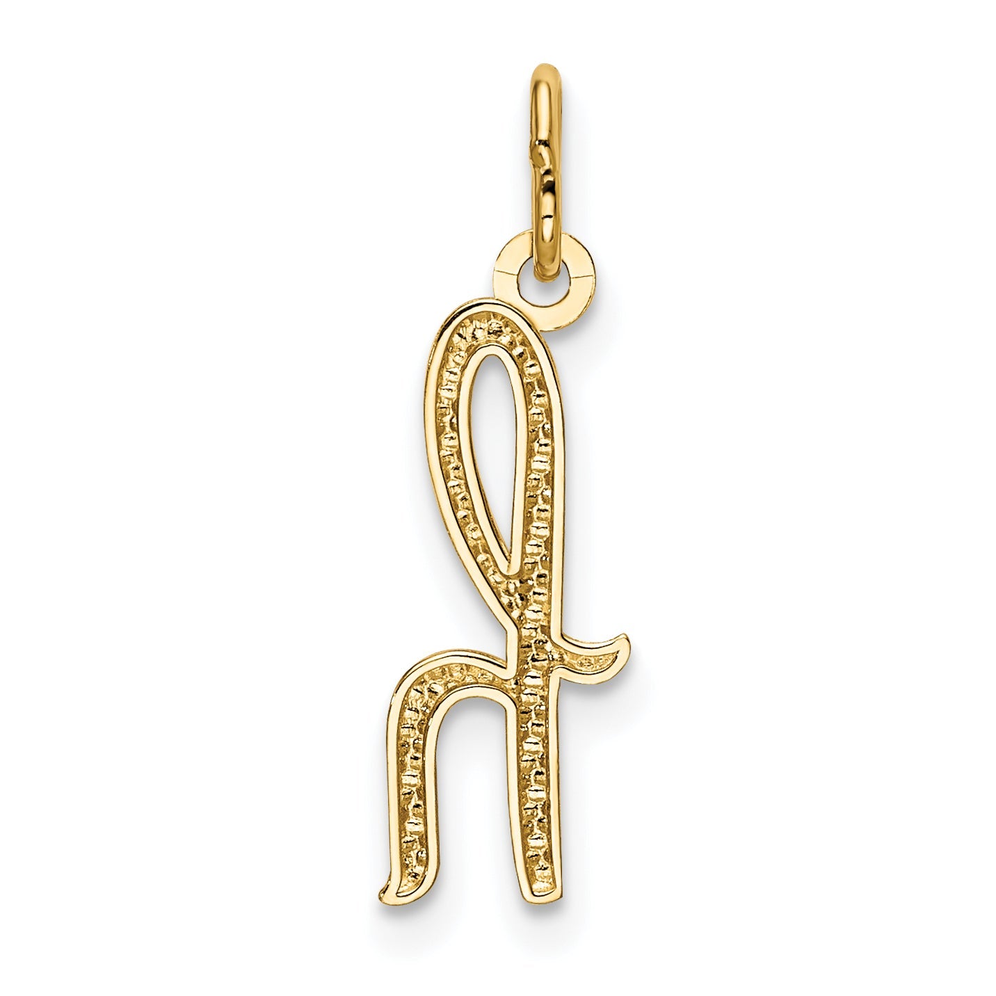 14k Yellow Gold 14k Yellow Gold Letter H Initial Charm
