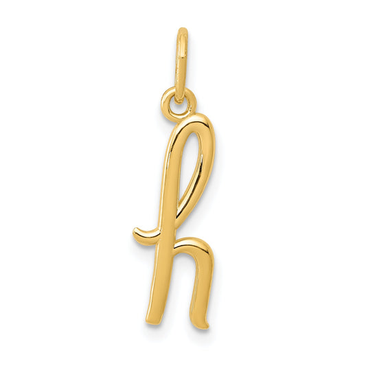 14k Yellow Gold 14k Yellow Gold Letter H Initial Charm