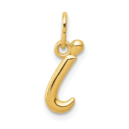 14k Yellow Gold 14k Yellow Gold Letter I Initial Charm