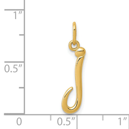 14k Yellow Gold 14k Yellow Gold Letter J Initial Charm
