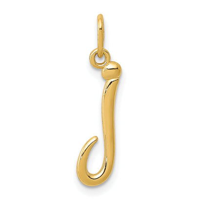 14k Yellow Gold 14k Yellow Gold Letter J Initial Charm