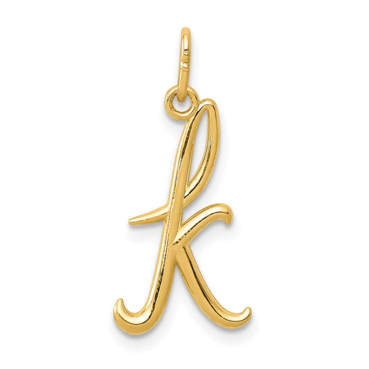 14k Yellow Gold 14k Yellow Gold Letter K Initial Charm