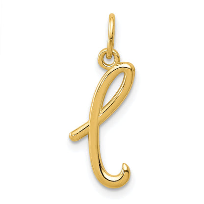 14k Yellow Gold 14k Yellow Gold Letter L Initial Charm