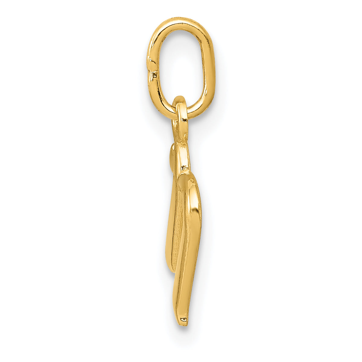 14k Yellow Gold 14k Yellow Gold Letter N Initial Charm