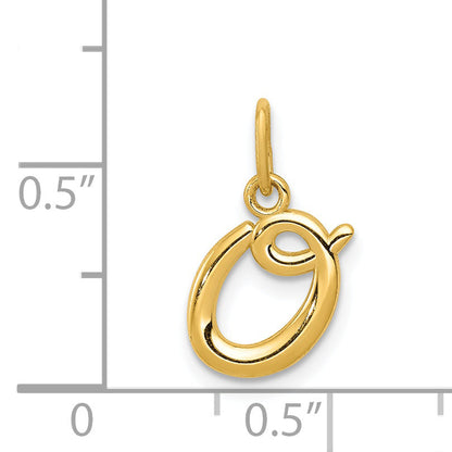 14k Yellow Gold 14k Yellow Gold Letter O Initial Charm