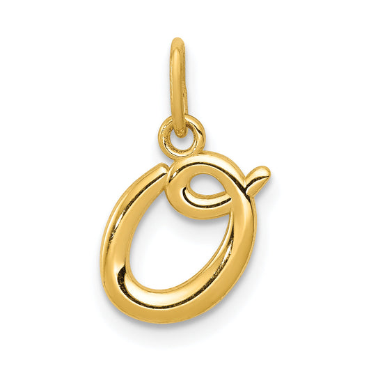 14k Yellow Gold 14k Yellow Gold Letter O Initial Charm