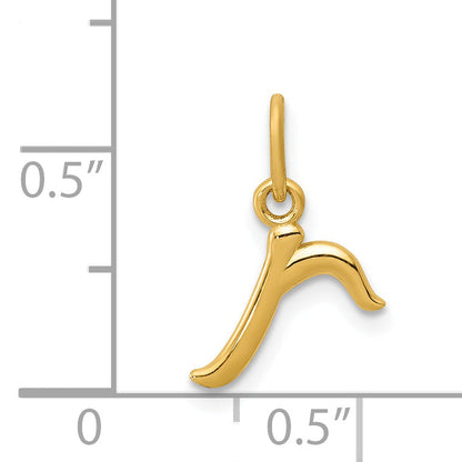 14k Yellow Gold 14k Yellow Gold Letter R Initial Charm
