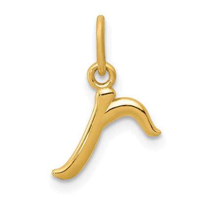 14k Yellow Gold 14k Yellow Gold Letter R Initial Charm
