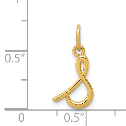 14k Yellow Gold 14k Yellow Gold Letter S Initial Charm