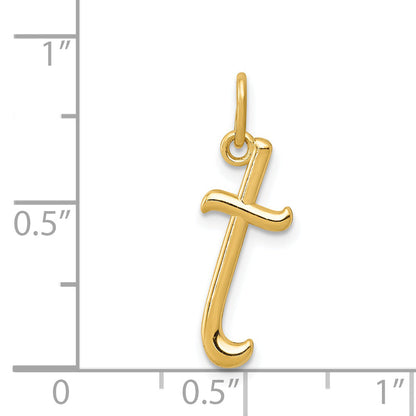 14k Yellow Gold 14k Yellow Gold Letter T Initial Charm