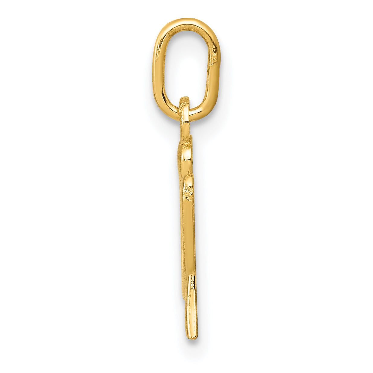 14k Yellow Gold 14k Yellow Gold Letter U Initial Charm