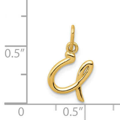 14k Yellow Gold 14k Yellow Gold Letter U Initial Charm