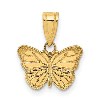 14k Yellow Gold 14k Laser Cut Butterfly Charm