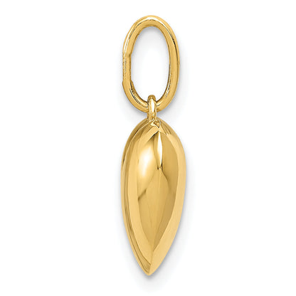 14k Yellow Gold 14K Polished 3-D Puffed Heart Pendant