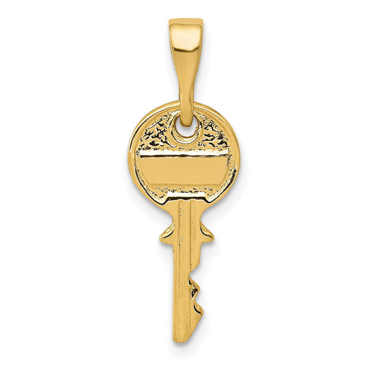 14k Yellow Gold 14K Polished Key Charm