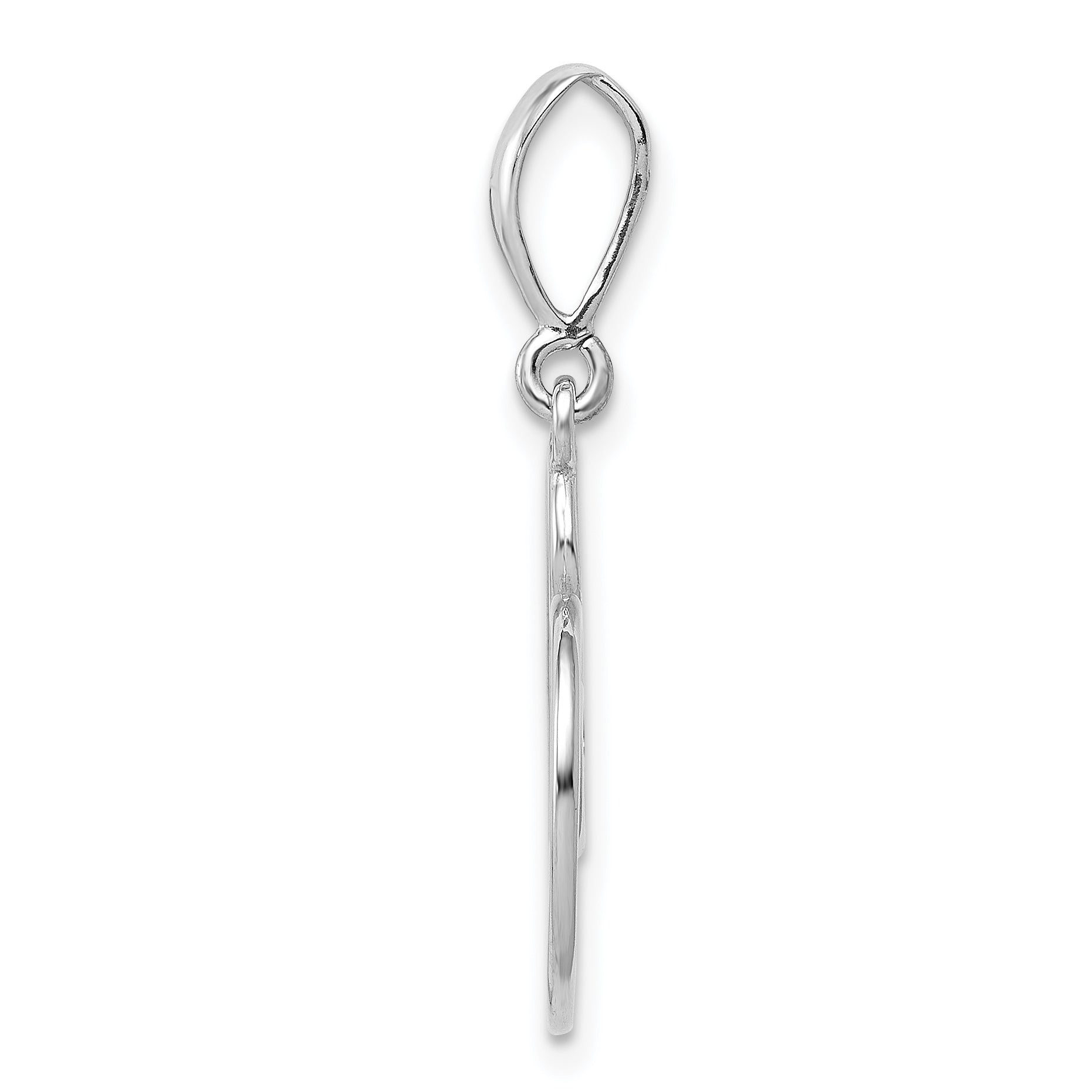 14k White Gold 14K White Gold Heart Pendant