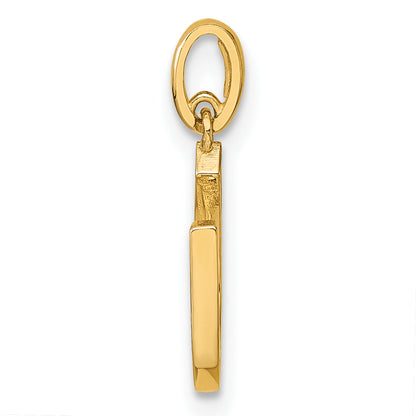 14k Yellow Gold 14k Childrens CZ Horseshoe Pendant