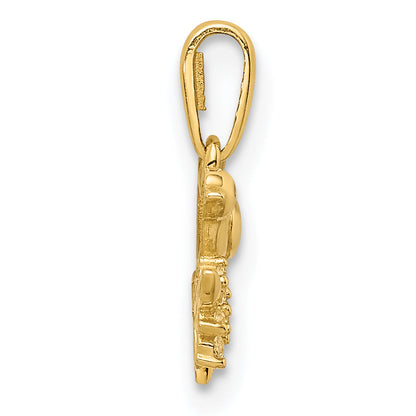 14k Yellow Gold 14K Bird on a Branch CZ Pendant