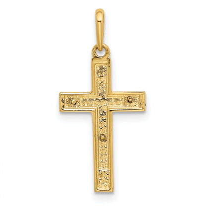 14k Two-tone 14K Two-tone Crucifix Pendant