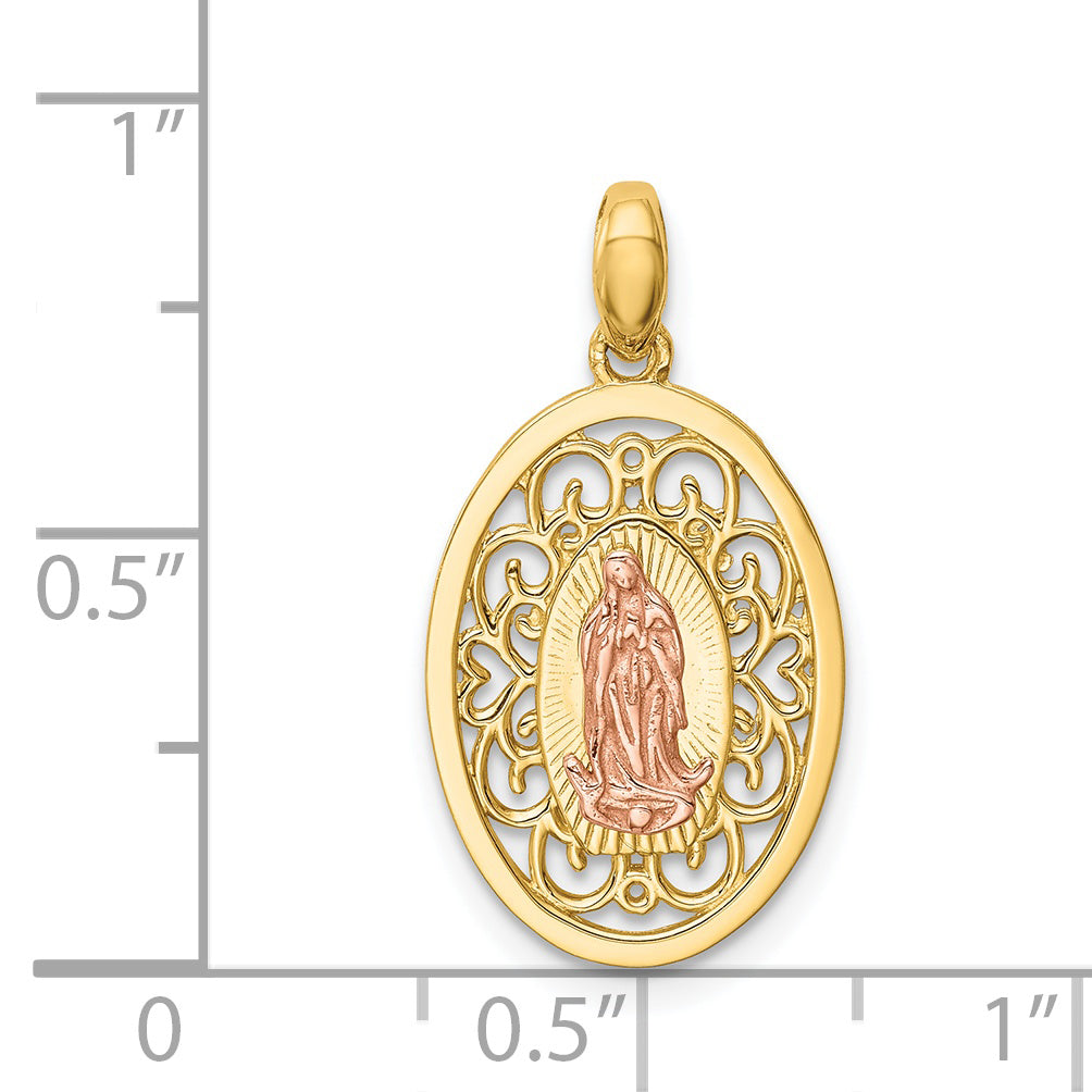 14k Two-tone 14K Two-tone Our Lady of Guadalupe Pendant