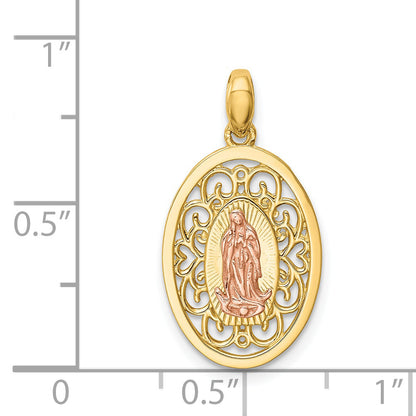 14k Two-tone 14K Two-tone Our Lady of Guadalupe Pendant