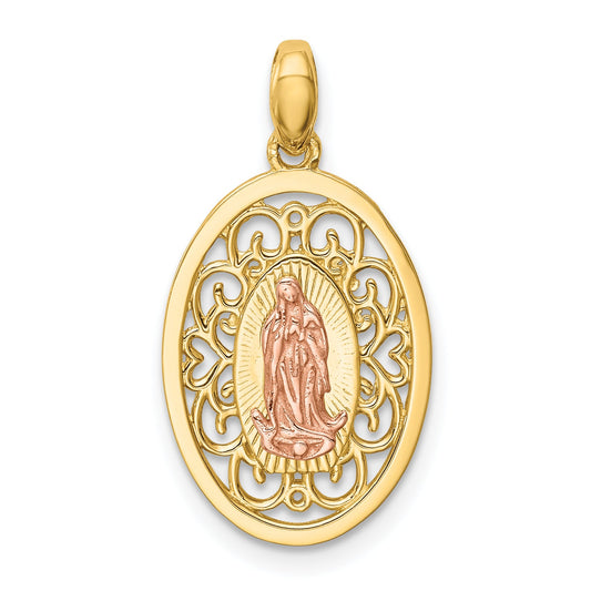 14k Two-tone 14K Two-tone Our Lady of Guadalupe Pendant